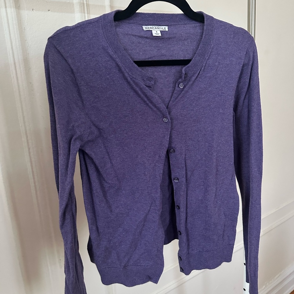 J. Crew Purple Women's Cardigan Sweater